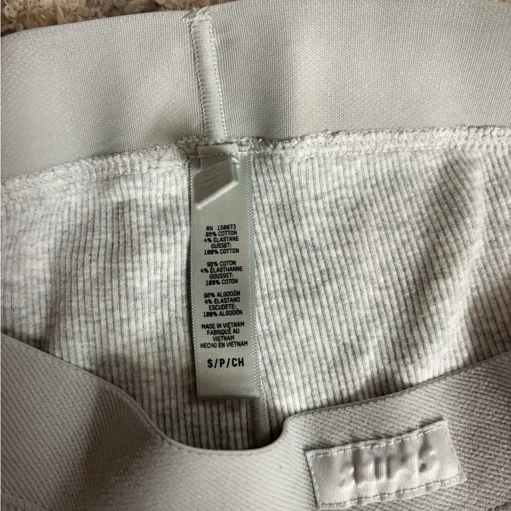 Skims Grey Ribbed Boxers - Picture 3 of 3